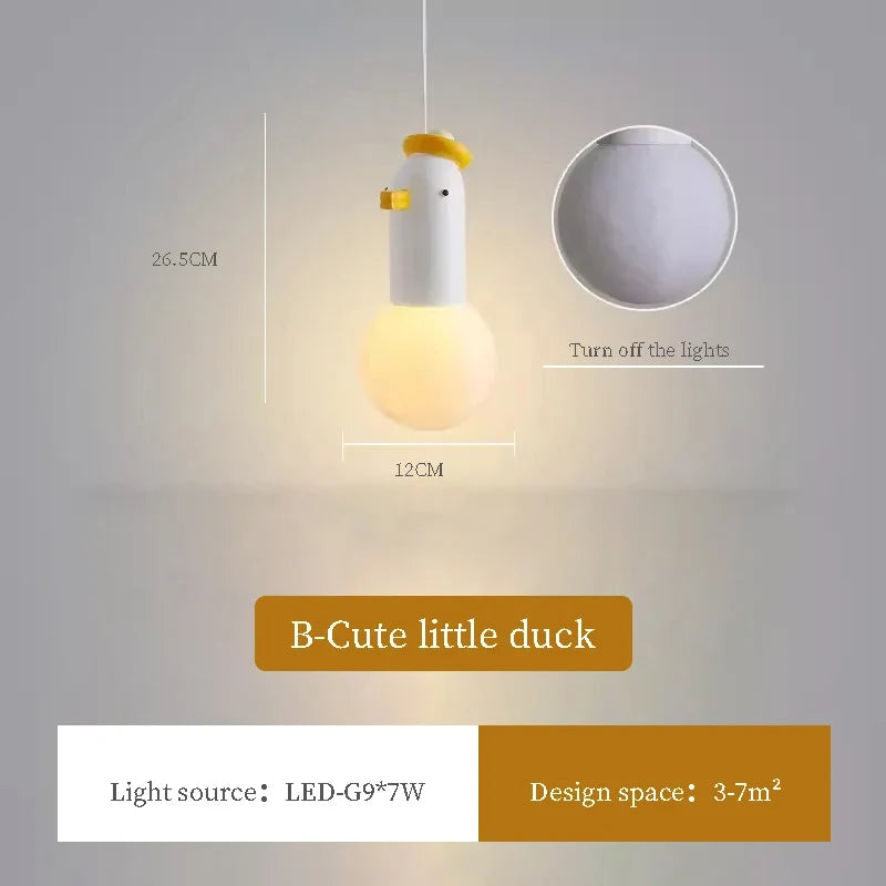 suspension mignonne en forme de canard pour enfant
