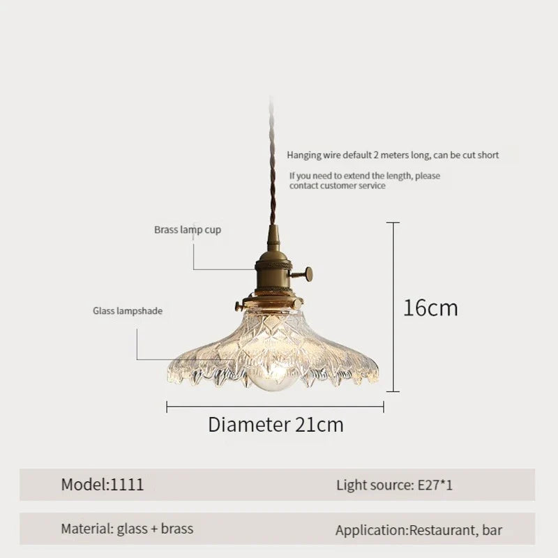 suspension luminaire moderne en bois verre et laiton