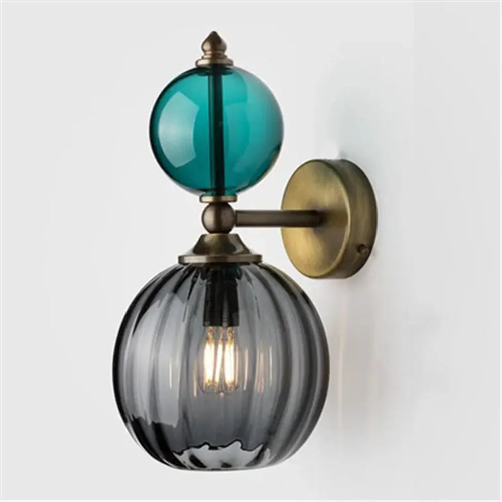 Applique murale LED en forme de bulle de verre