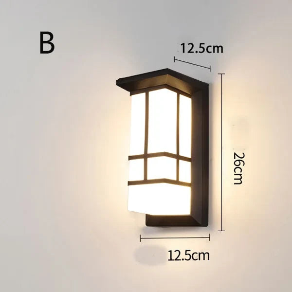 applique murale led design européen pour jardin extérieur éclairage moderne