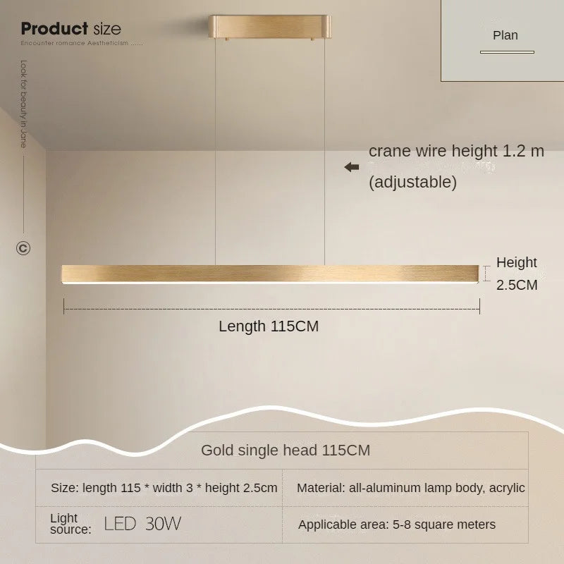 lustre suspendu moderne pour décoration intérieure lumineuse