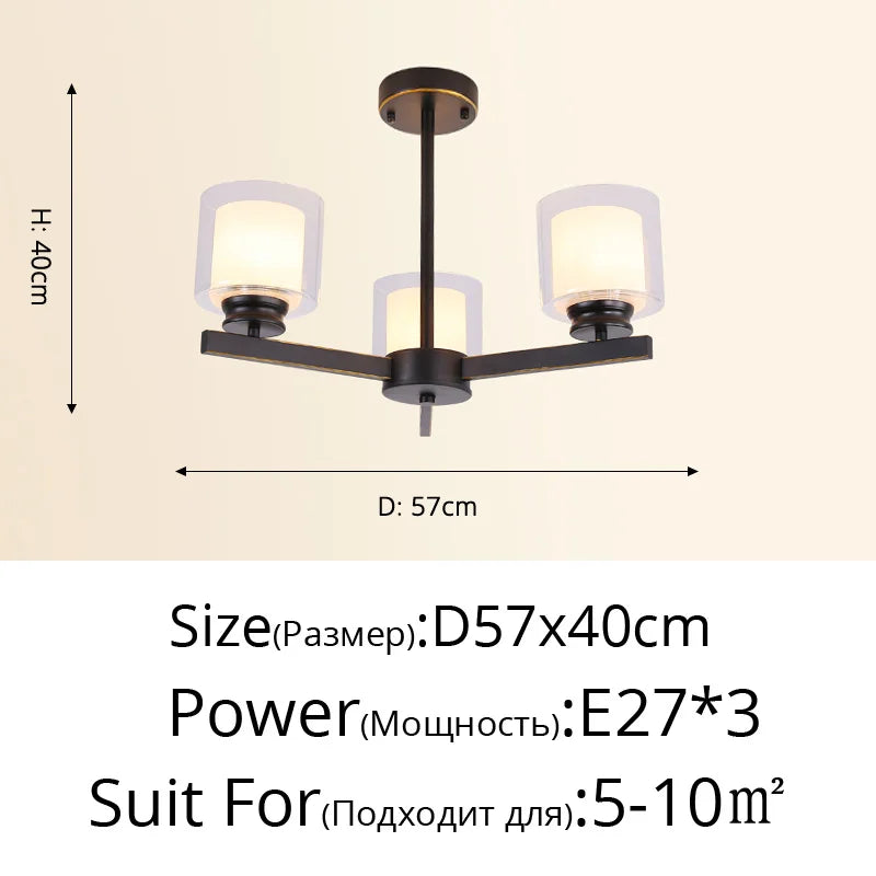 Bosmos European Style Decorative LED Chandeliers For Living Rooms, Bedrooms, And Modern Simple Indoor Lighting