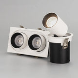 Spot encastré led carré télescopique rotation flexible pour maison