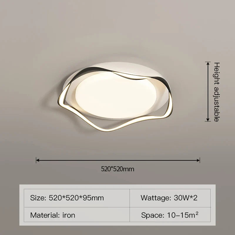 plafonnier led moderne design simple avec télécommande