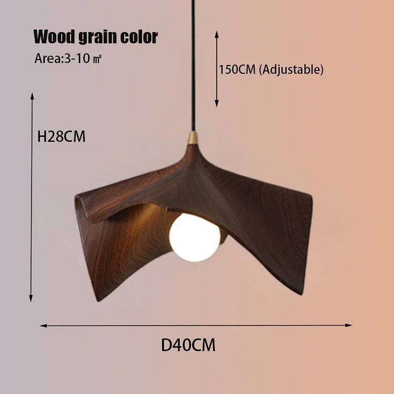 lustre moderne en résine led design créatif