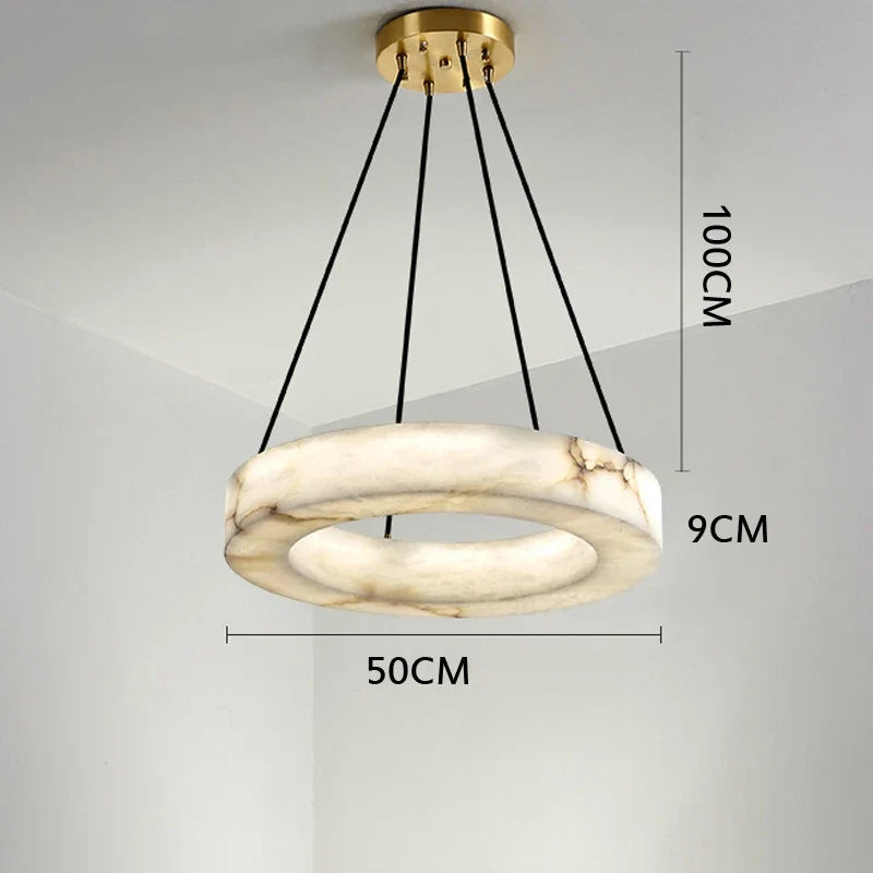 lustre en marbre naturel espagnol pour hôtel luxueux