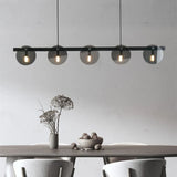 Suspension en verre noir moderne