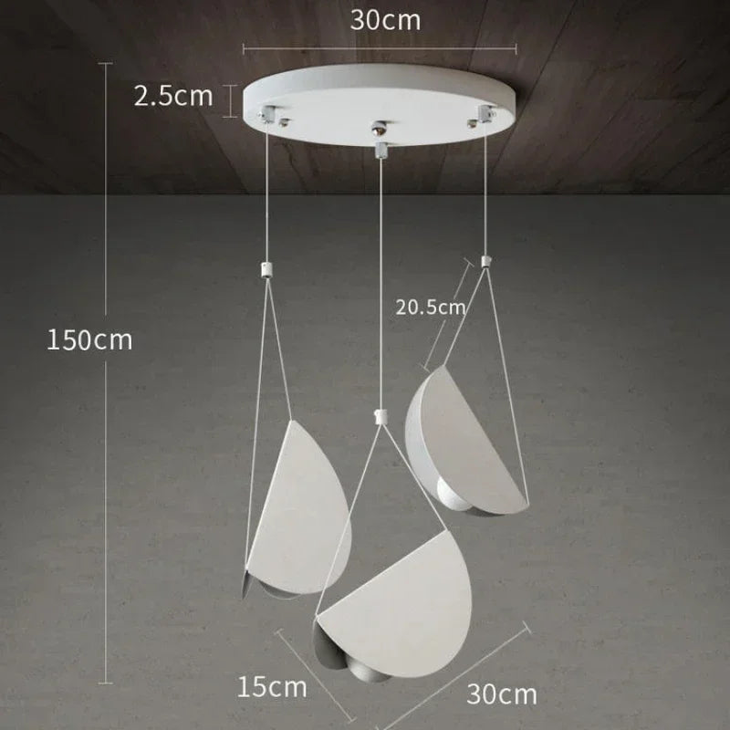 Nordic Designer Minimalist Modern Chandelier Ceiling Suspension Creative Pendant Lamp Hanging Light
