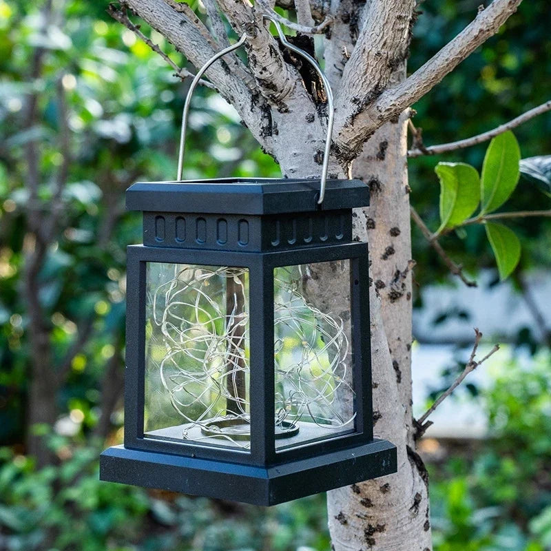 lanterne solaire décorative pour jardin et cour extérieure