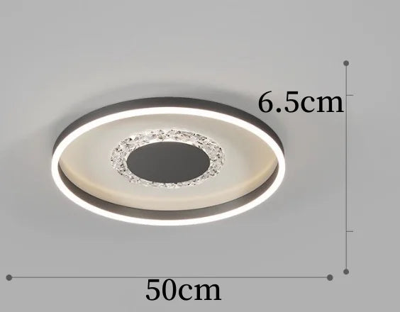 plafonnier led décoratif circulaire pour intérieur moderne