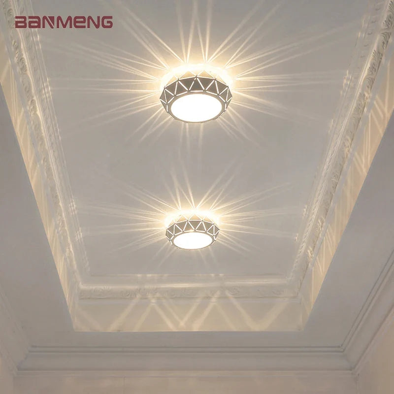 Plafonnier LED moderne simplicité 5W 12W