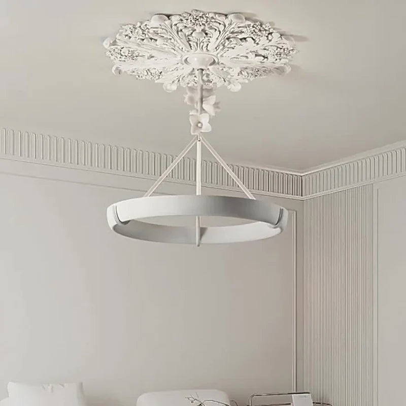 Aipaite Modern Faux Sculpture Round Chandelier is an indoor light fixture for living room, study and bedroom