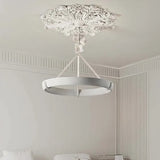 Aipaite Modern Faux Sculpture Round Chandelier is an indoor light fixture for living room, study and bedroom