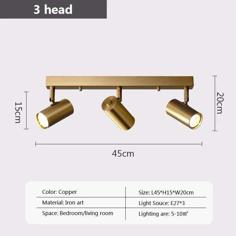 lustre moderne avec projecteurs led pour intérieur