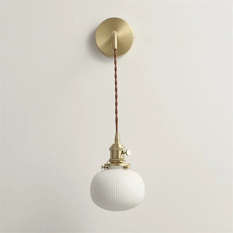 applique murale led nordique moderne en céramique vintage