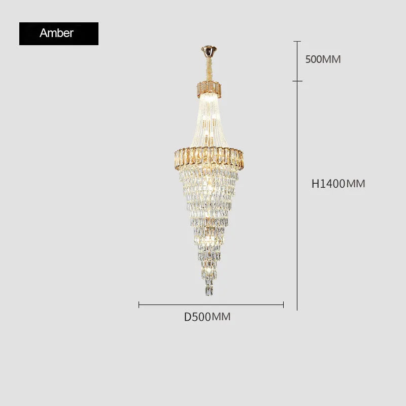 lustre contemporain en cristal pour décoration intérieure élégante