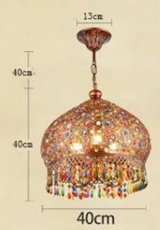 lustre turc vintage style bohème vitrail romantique pour café ou restaurant