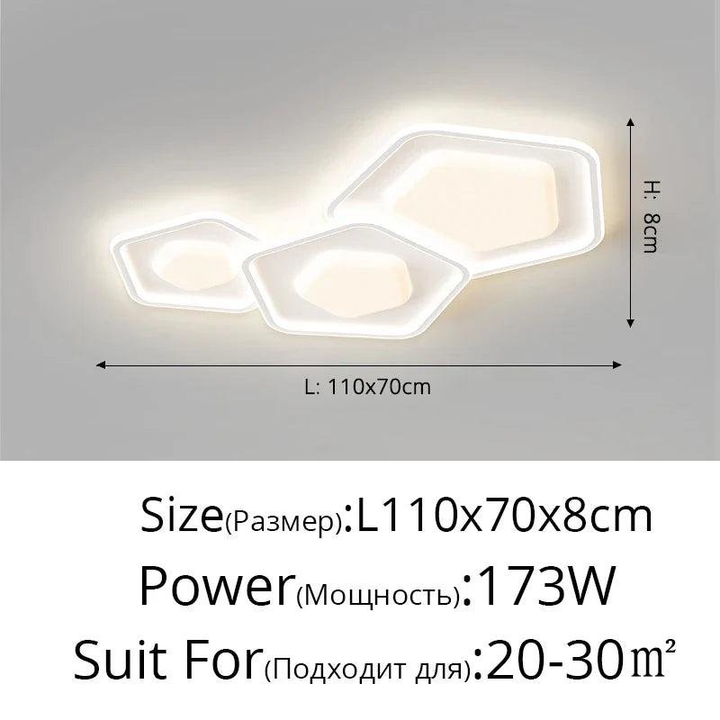plafonnier led étoile moderne pour décoration intérieure élégante