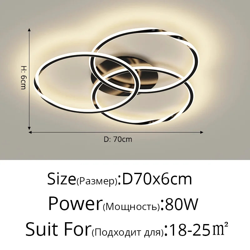 lustre moderne en led design créatif minimaliste pour intérieur élégant