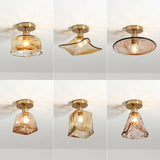 plafonnier led en verre design nordique industriel décoratif