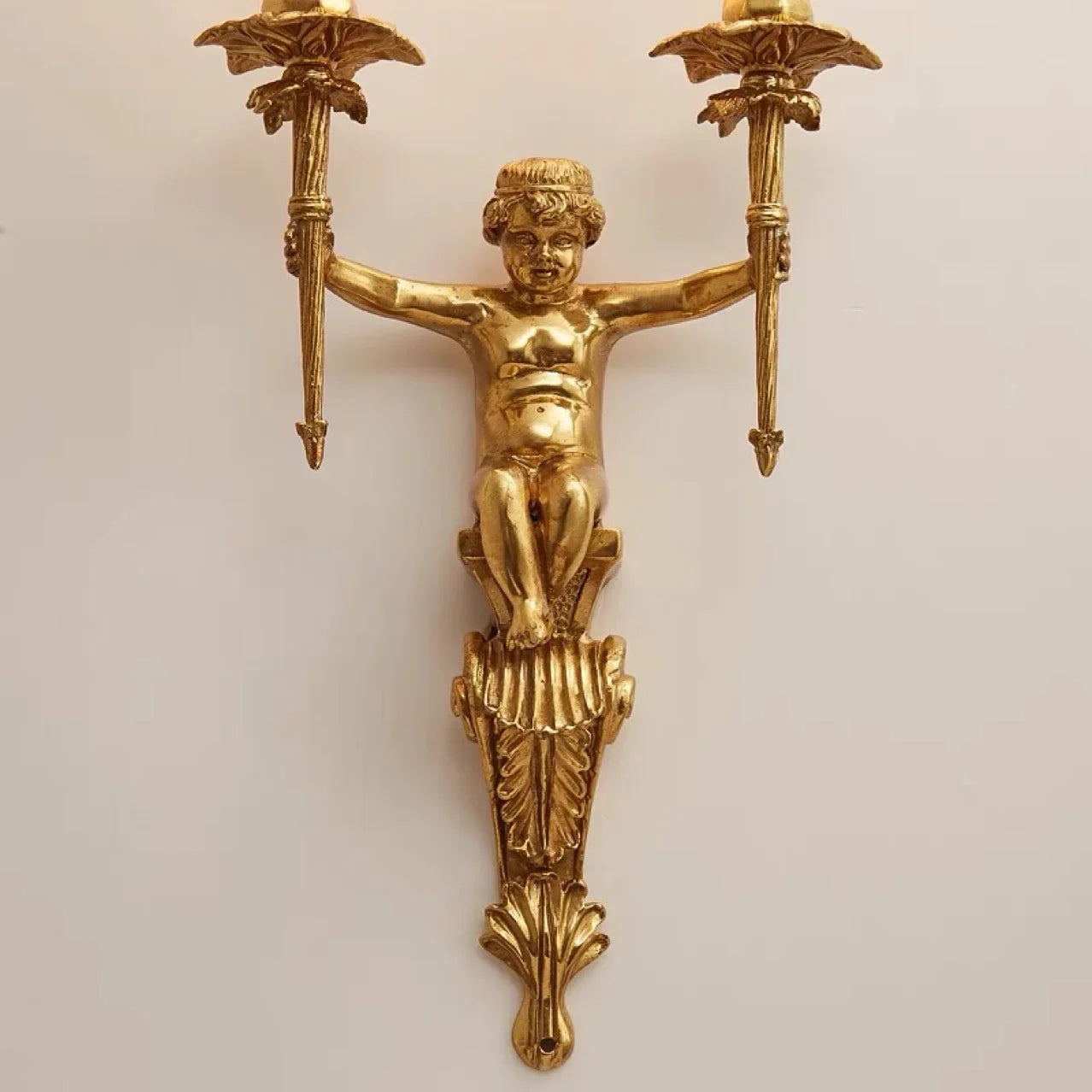 applique murale nordique ange en cuivre luminaire décoratif classique européen