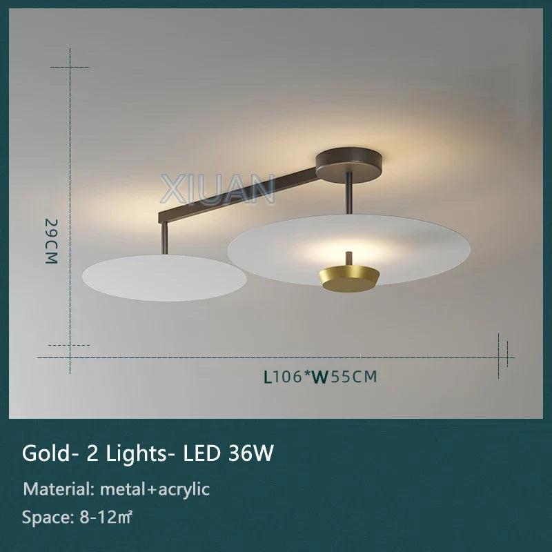 lustre rond avec télécommande gradation pour déco art salon