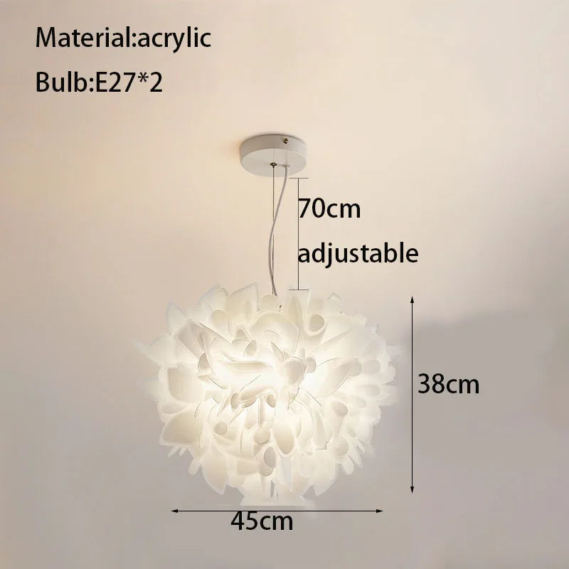 lustre moderne en acrylique pour intérieur lumineux et élégant