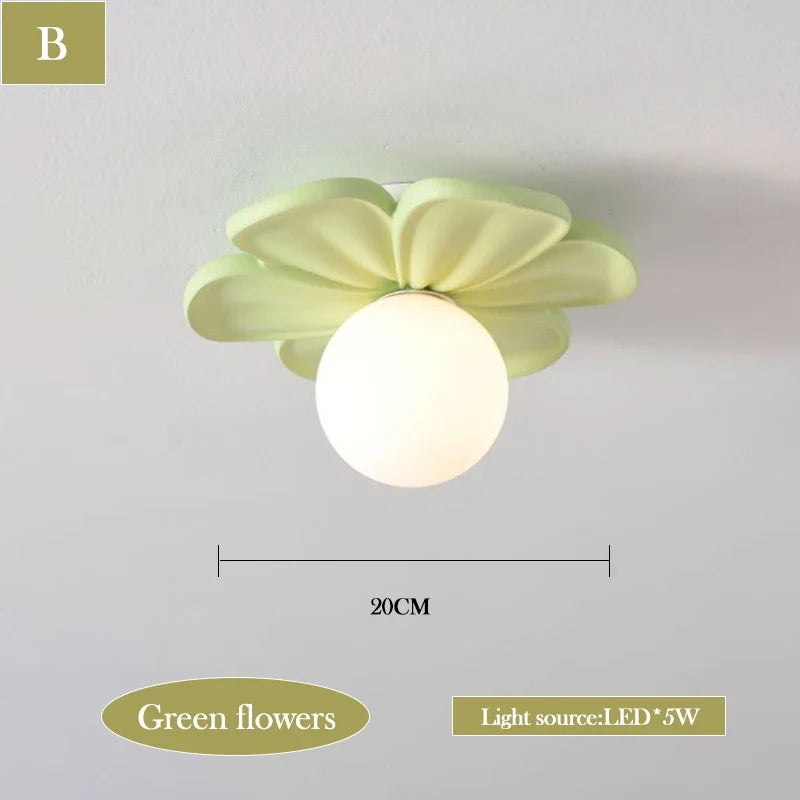 lustre moderne à pétales pour chambre d'enfant