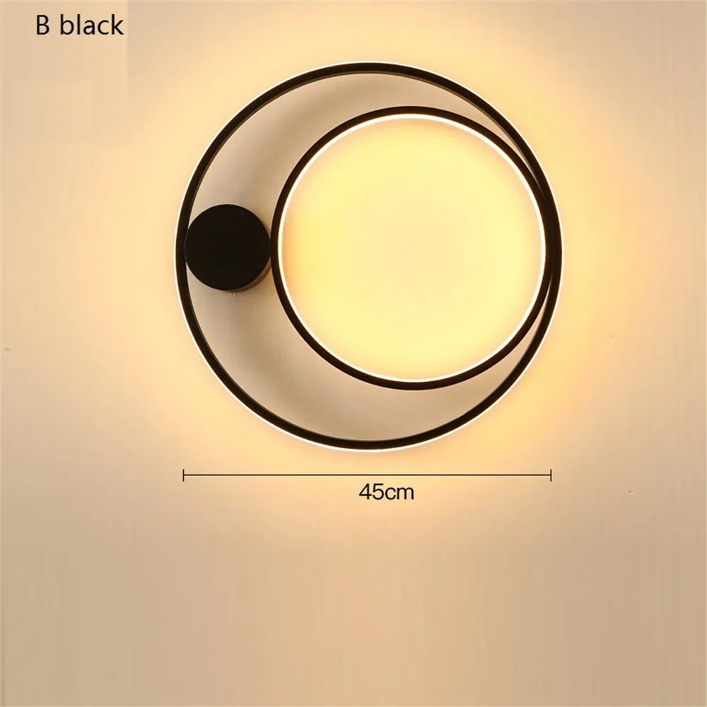 applique murale nordique moderne led en fer aluminium acrylique