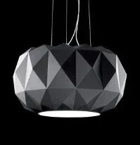 suspension en verre moderne avec découpe diamantée pour décoration intérieure