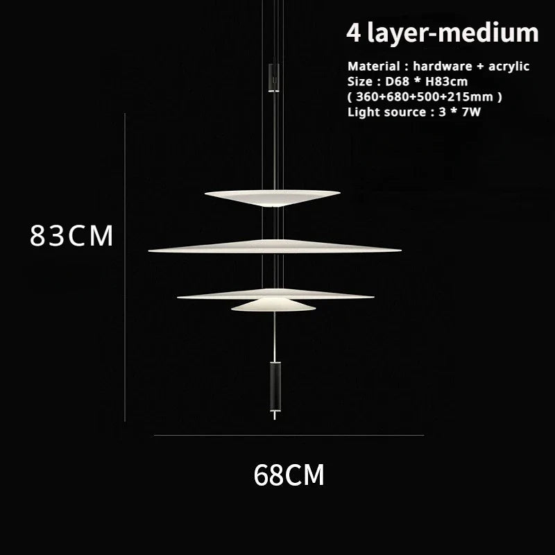 sandyha lustre style soucoupe volante led moderne décoration intérieure