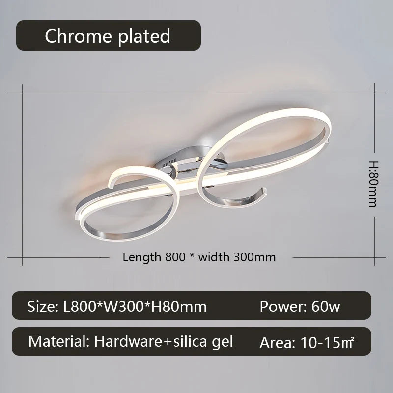 Plafonnier led moderne plaqué pour salon chambre couloir Foyer salle d'étude lustres de plafond intérieur maison
