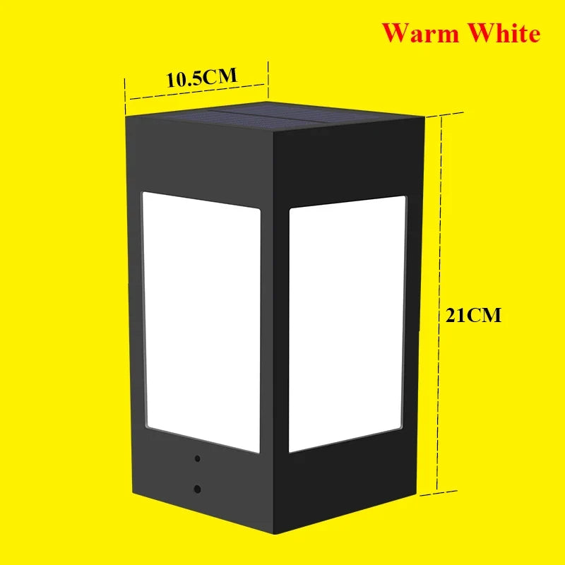 lanterne solaire colonne décorative pour jardin et extérieur