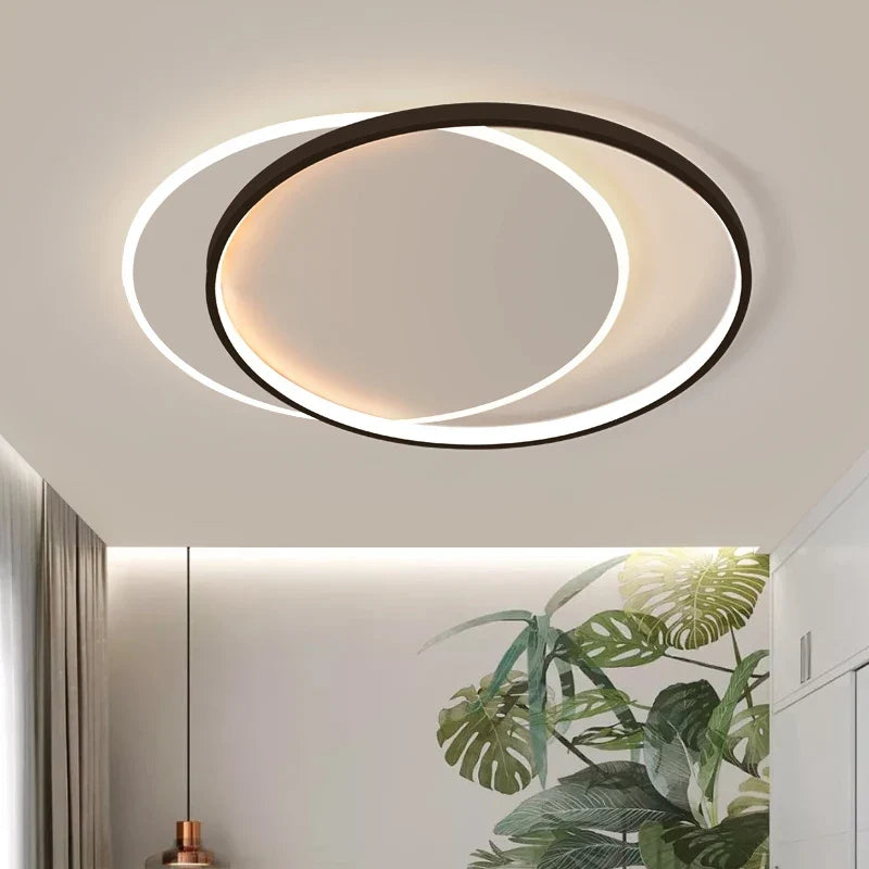 plafonnier led carré moderne avec télécommande pour décoration intérieure