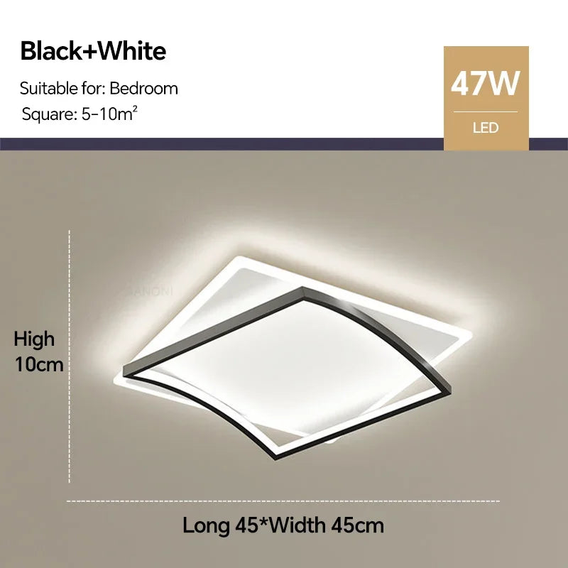 lustre moderne à leds pour intérieur de maison