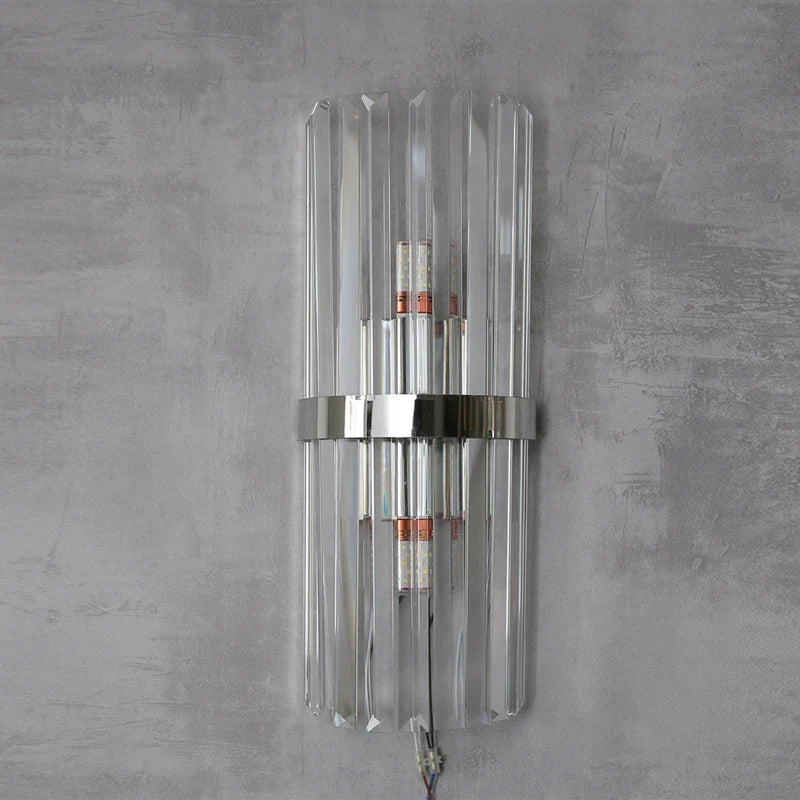 applique murale luxueuse en cristal pour décoration intérieure