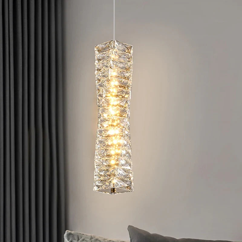 plafonnier moderne en cristal k9 pour décoration intérieure luxe