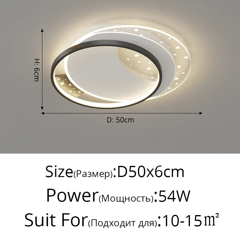 plafonnier moderne à leds pour éclairage intérieur décoratif