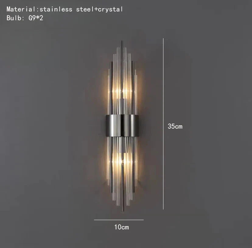 applique murale moderne en verre pour arrière-plan de télévision