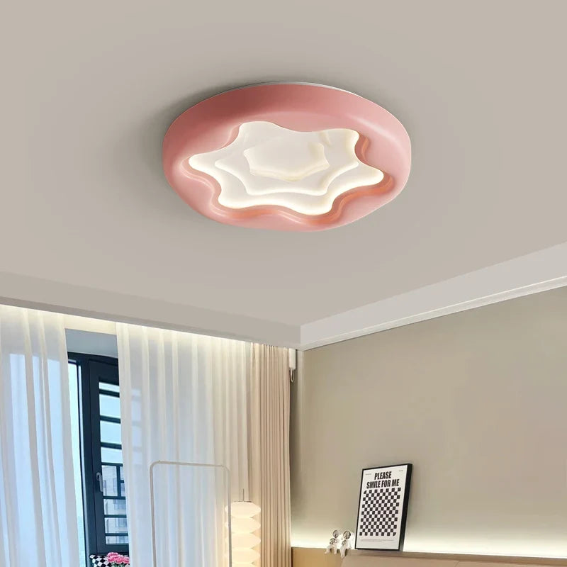plafonnier moderne en résine style nuage protection yeux