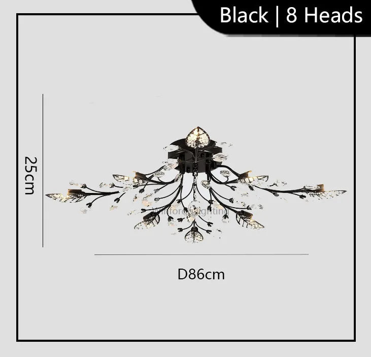lustre moderne en cristal led winfordo pour éclairage intérieur