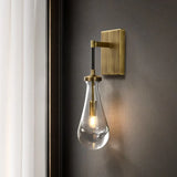 applique murale minimaliste de luxe en verre et cuivre led 2023