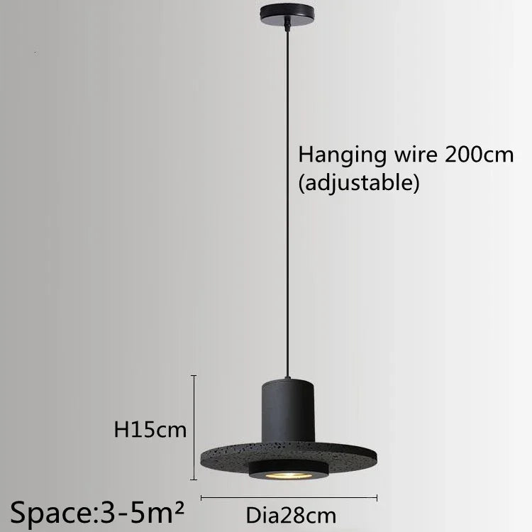 lustre haut de gamme en pierre design créatif industriel