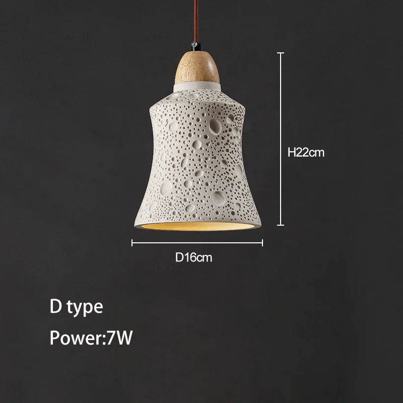 lustre wabi-sabi en ciment pour décoration intérieure et extérieure