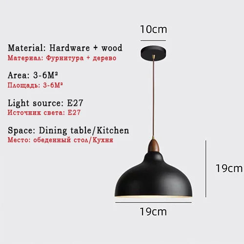 lustre led nordique industriel pour décoration intérieure moderne
