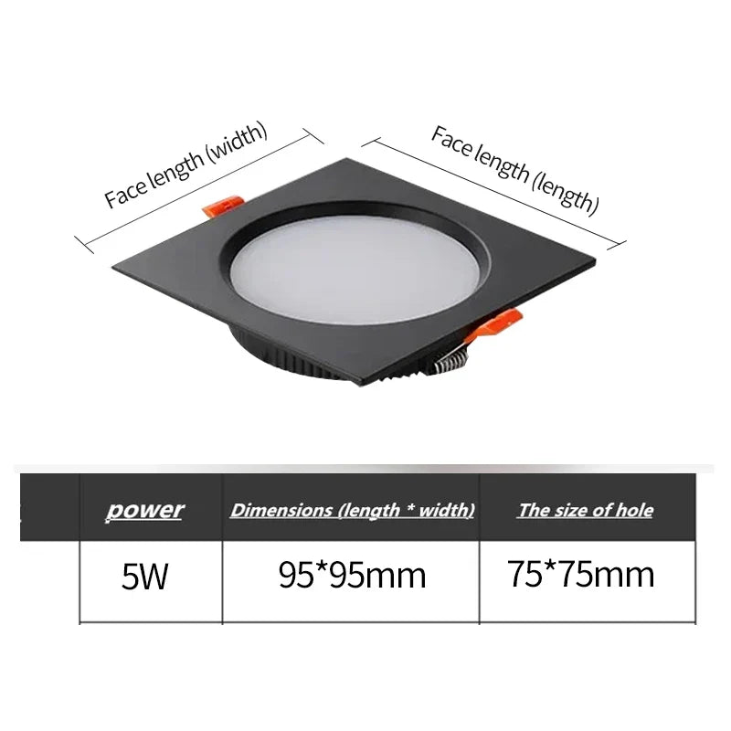 spot led double tête encastré ultra mince design moderne
