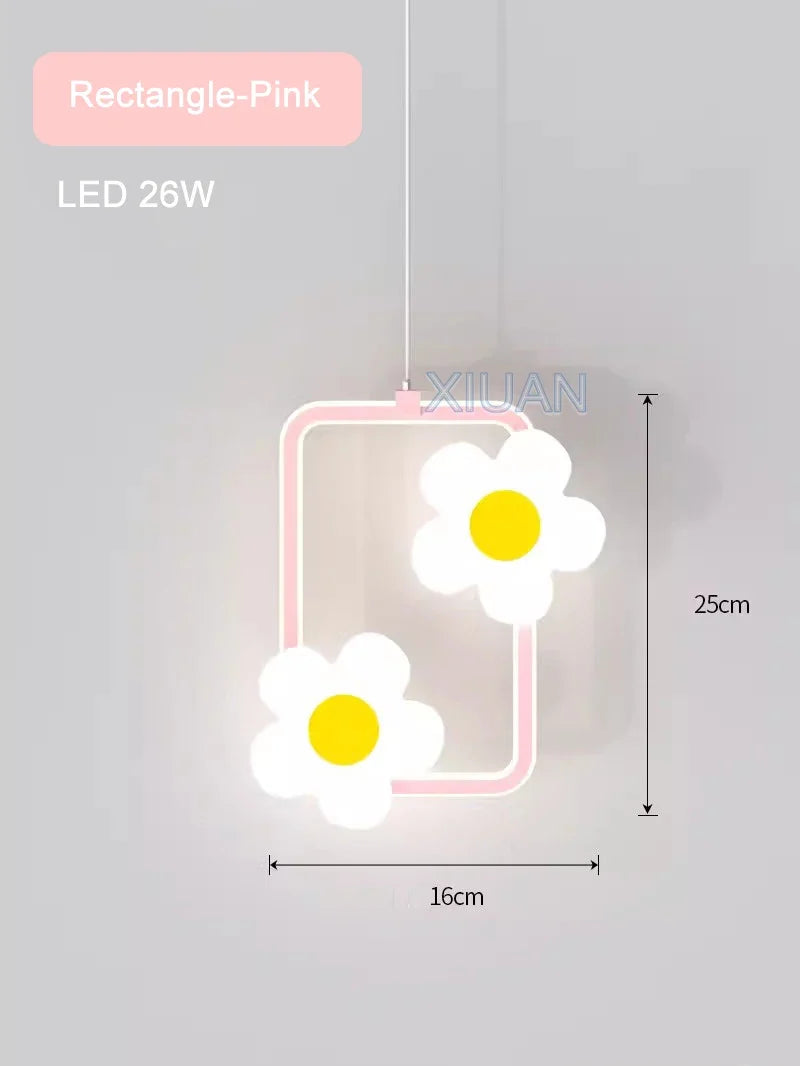 lustre fleur suspension pour fille chambre de bébé