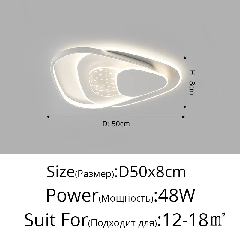 lampe de salon moderne ultra-mince led protection des yeux