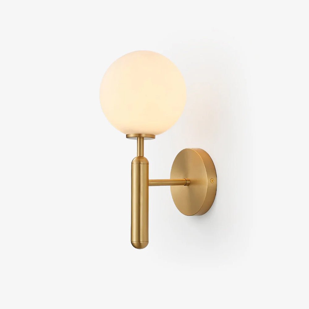 Applique Murale Moderne Minimaliste en Laiton et Verre — Mâcre