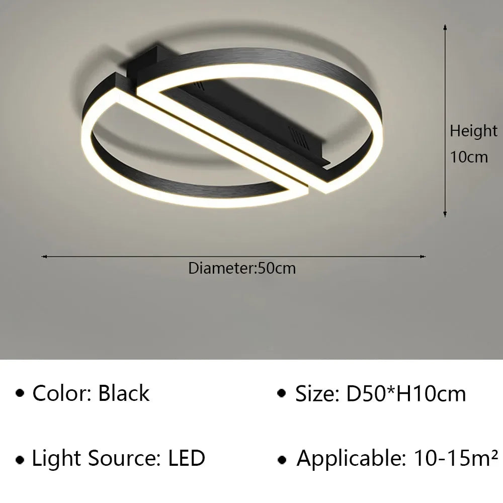 plafonnier led moderne style industriel pour décoration intérieure